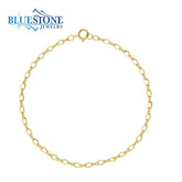 Silver Petite Figure Eight Link Charm Bracelet- 7 inches